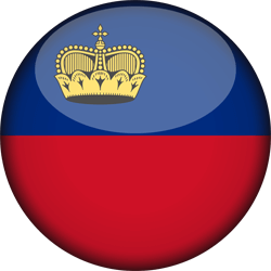 Drapeau du Liechtenstein - 3D Rond