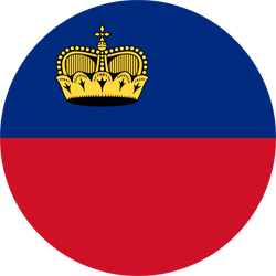 Flag of Liechtenstein - Round