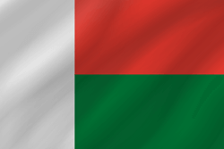 Flagge von Madagaskar - Welle