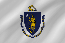 Drapeau du Massachusetts - Vague