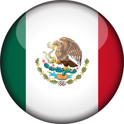 Flag of Mexico - 3D Round