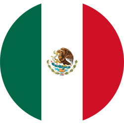 Vlag van Mexico - Rond