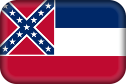 Drapeau du Mississippi - 3D