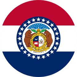 Drapeau du Missouri - Rond