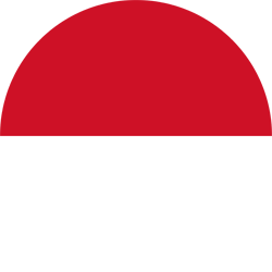 Drapeau de Monaco - Rond