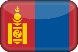 Flagge der Mongolei - 3D