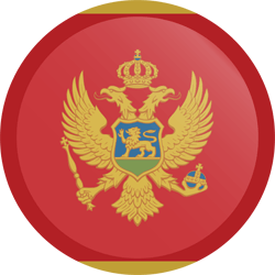 Flag of Montenegro - Button Round