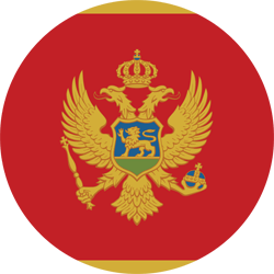 Vlag van Montenegro - Rond