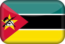 Vlag van Mozambique - 3D