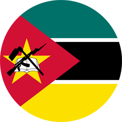 Drapeau du Mozambique - Rond