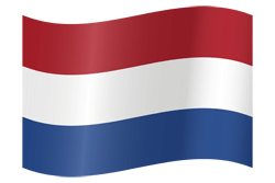 Flagge der Niederlande - Flagge von Holland - Winken