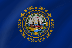 Drapeau du New Hampshire - Vague