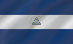 Flagge von Nicaragua - Welle