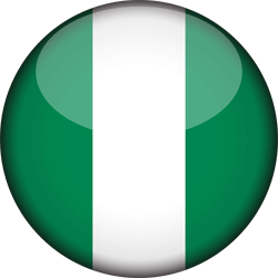 Vlag van Nigeria - 3D Rond