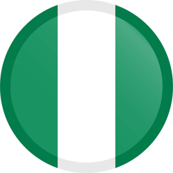 Vlag van Nigeria - Knop Rond