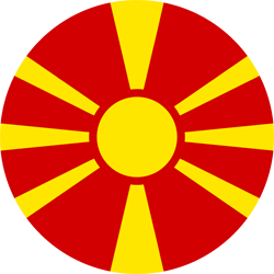 Vlag van Noord Macedonië - Rond