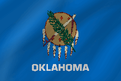 Vlag van Oklahoma - Golf