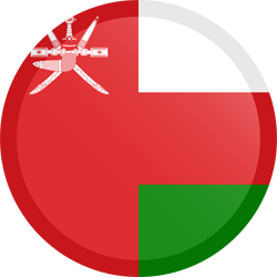 Drapeau d'Oman - Bouton Rond