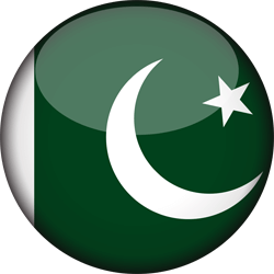 Drapeau du Pakistan - 3D Rond