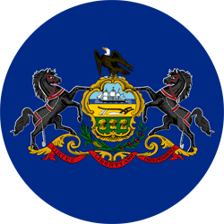 Vlag van Pennsylvania - Rond