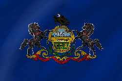 Vlag van Pennsylvania - Golf