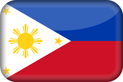 Drapeau des Philippines - 3D