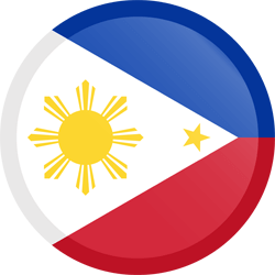 Drapeau des Philippines - Bouton Rond