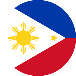 Drapeau des Philippines - Rond