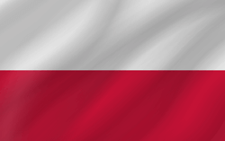 Flagge von Polen - Welle