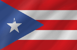 Flagge von Puerto Rico - Welle