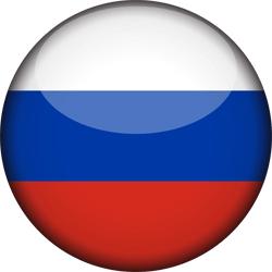 Drapeau de la Russie - 3D Rond