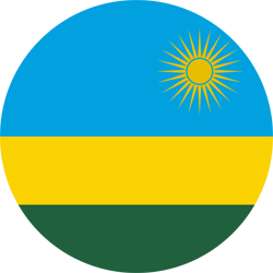 Vlag van Rwanda - Rond