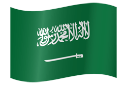 De vlag van Saoedi-Arabië - Golvend