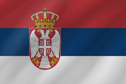 Vlag van Servië - Golf