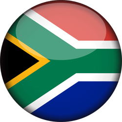 Flag of South Africa - 3D Round