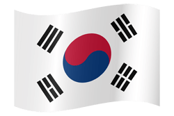 Vlag van Zuid-Korea - Golvend