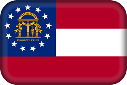 Vlag van Georgia - 3D