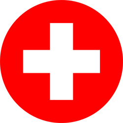 Drapeau de la Suisse - Rond