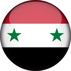 Flag of Syria - 3D Round