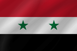 Drapeau de la Syrie - Vague