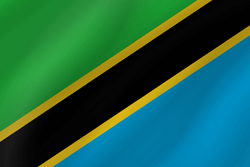 Vlag van Tanzania - Golf