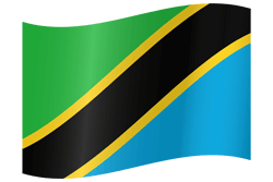 Drapeau de la Tanzanie - Ondulation