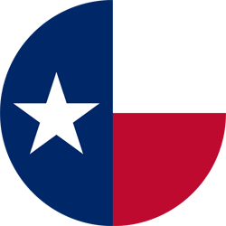 Drapeau de Texas - Rond