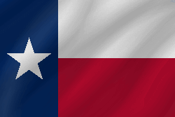 Flagge von Texas - Welle