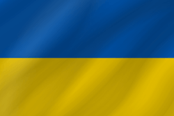 Drapeau de l'Ukraine - Vague