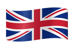 Flagge des Vereinigten Königreichs - Flagge des Vereinigten Königreichs Großbritannien und Nordirland - Winken