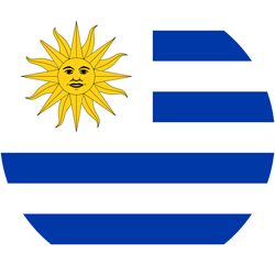 Vlag van Uruguay - Rond