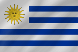 Drapeau de l'Uruguay - Vague