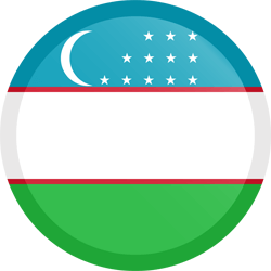 Drapeau de l'Ouzbékistan - Bouton Rond