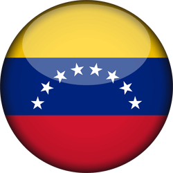 Flagge Venezuelas - 3D Runde